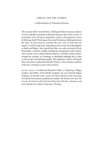 ﻿مسیح و کیهان: اصلاح دکترین تثلیثی