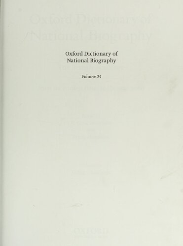 ﻿فرهنگ بیوگرافی ملی آکسفورد - جلد 24 گریگ – هانبویز