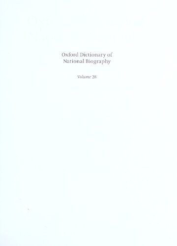 ﻿دیکشنری بیوگرافی ملی آکسفورد - جلد 28 Hooppell–Hutcheson