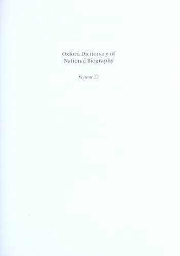 ﻿دیکشنری آکسفورد بیوگرافی ملی - جلد 33 Leared–Lister