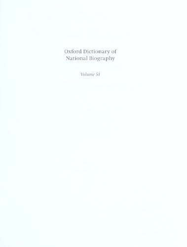 ﻿دیکشنری بیوگرافی ملی آکسفورد - جلد 51 اسمیلی–اسپرات