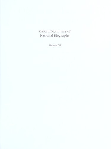 ﻿دیکشنری بیوگرافی ملی آکسفورد - جلد 58 ولزلی-ویلکینسون