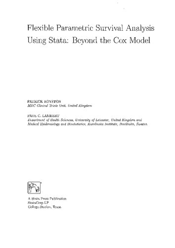 ﻿تحلیل بقای پارامتری انعطاف پذیر با استفاده از Stata فراتر از مدل Cox