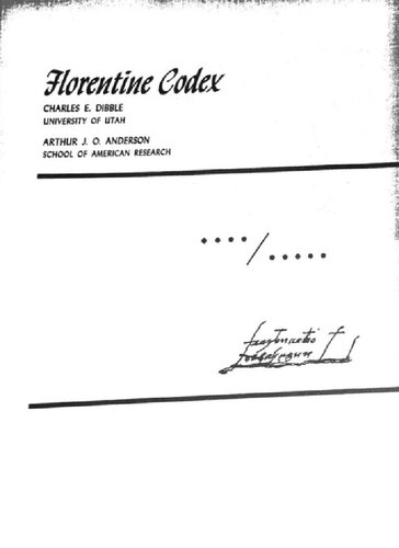 ﻿کدکس فلورانس - تاریخ عمومی چیزهای اسپانیای جدید - جلد 5، کتاب 4 پیشگویان و کتاب 5 شگون