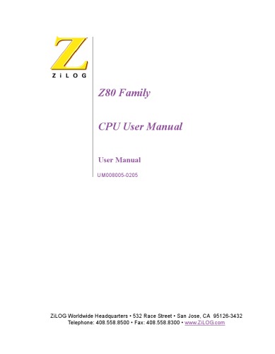 ﻿راهنمای کاربر CPU خانواده Z80