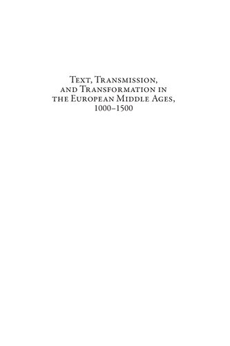 ﻿متن، انتقال و تحول در قرون وسطی اروپا، 1000-1500