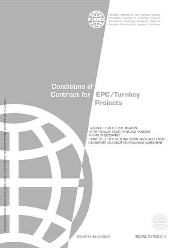 ﻿شرایط قرارداد FIDIC برای پروژه های EPC/کلید در دست