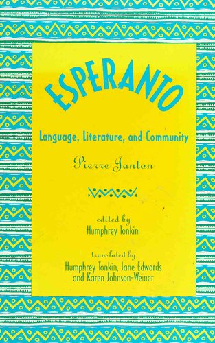 ﻿Esperanto: زبان ، ادبیات و جامعه