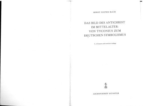 ﻿تصویر دجال در قرون وسطی: از Tyconius گرفته تا نمادگرایی آلمانی