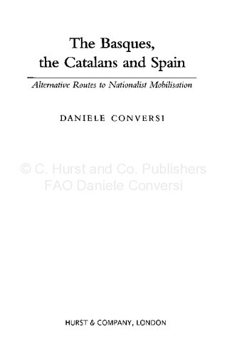 ﻿باسک‌ها، کاتالان‌ها و اسپانیا: راه‌های جایگزین بسیج ملی‌گرایان