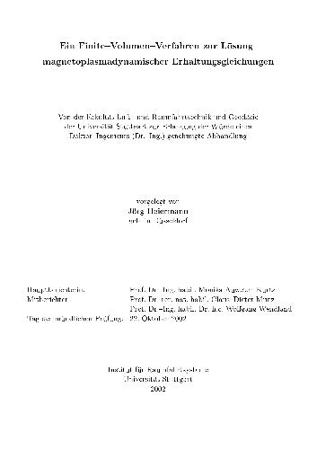 یک روش حجم محدود برای حل معادلات حفاظت از مغناطیسپلاسمادینامیک