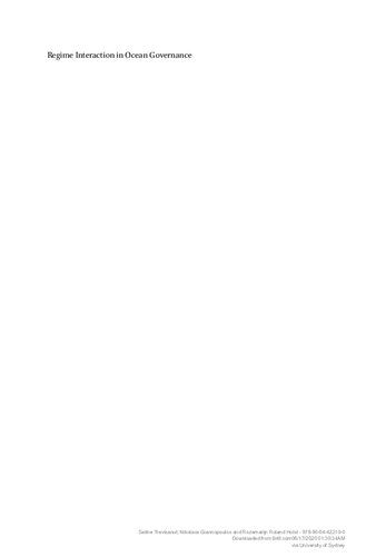 ﻿تعامل رژیم در اداره اقیانوس: مسائل، نظریه ها و روش ها