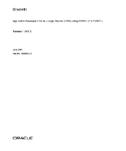 اوراکل 9i. راهنمای توسعه دهندگان نرم افزار - اشیاء بزرگ (LOBs) با استفاده از COBOL (Pro COBOL)