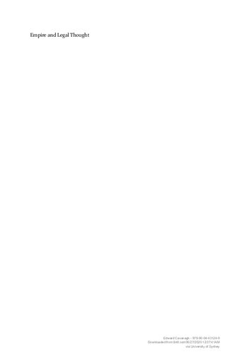 ﻿امپراتوری و اندیشه حقوقی: ایده ها و نهادها از دوران باستان تا مدرنیته