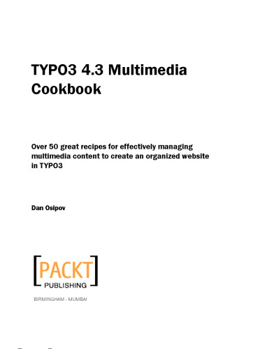 TYPO3 4.3 کتاب آشپزی چندرسانه ای