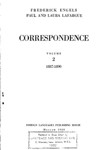 ﻿مکاتبه. جلد 2، 1887-1890