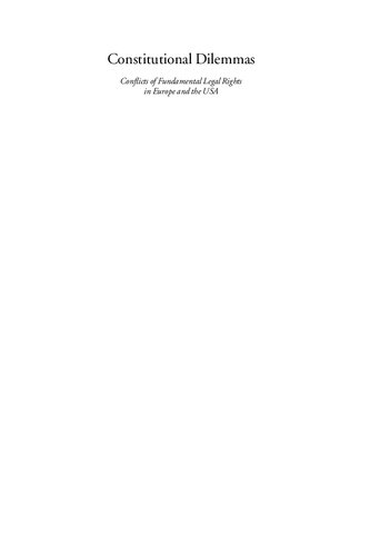 ﻿معضلات قانون اساسی: تعارضات حقوق اساسی قانونی در اروپا و ایالات متحده آمریکا