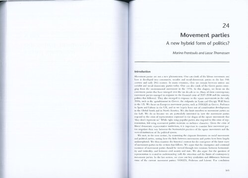 ﻿احزاب جنبش: شکل ترکیبی جدیدی از سیاست؟