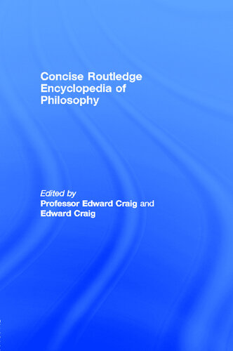 ﻿دائرlopالمعارف فلسفه مختصر Routledge