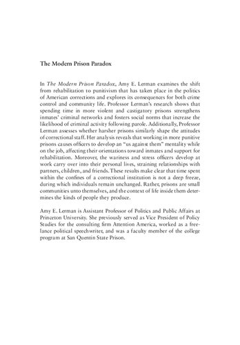 ﻿پارادوکس مدرن زندان: سیاست، مجازات و جامعه اجتماعی