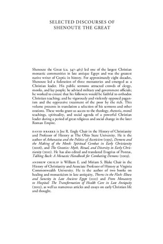 ﻿گفتارهای منتخب شنوت کبیر: جامعه، الهیات و درگیری اجتماعی در مصر باستان پسین