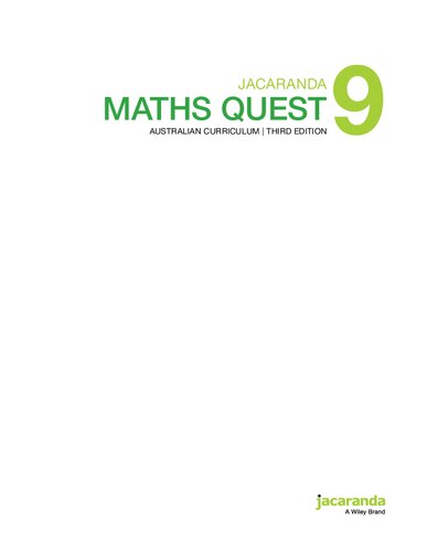 ﻿Jacaranda Maths Quest 9 برنامه درسی استرالیا ویرایش سوم