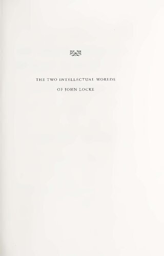 ﻿دو دنیای فکری جان لاک: انسان، شخص و ارواح در مقاله
