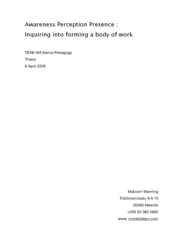 ﻿حضور ادراک آگاهی: پرس و جو برای تشکیل مجموعه ای از کار