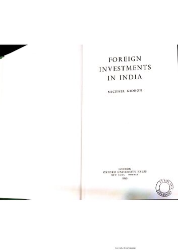 ﻿سرمایه گذاری خارجی در هند (ظهور کسب و کار بین المللی)