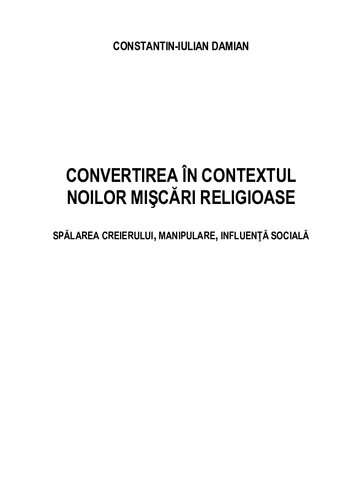 ﻿تغییر مذهب در چارچوب جنبش های دینی جدید