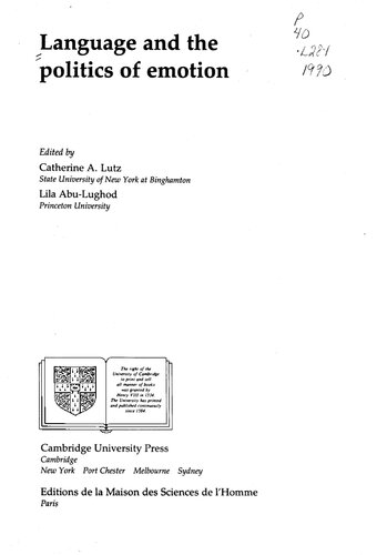 ﻿زبان و سیاست عاطفه