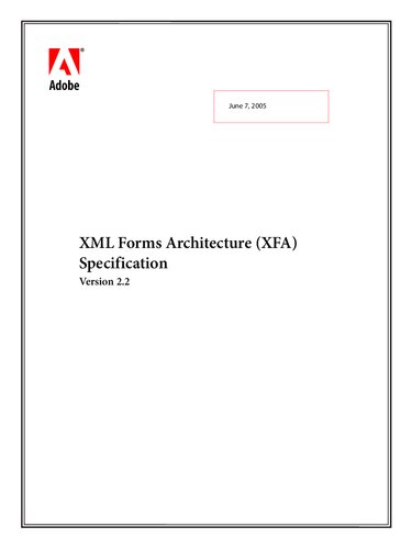 ﻿مشخصات معماری فرم های XML (XFA).