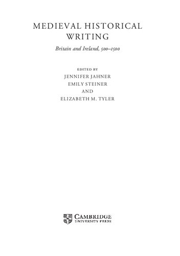 ﻿نگارش تاریخی قرون وسطی: بریتانیا و ایرلند، 500-1500