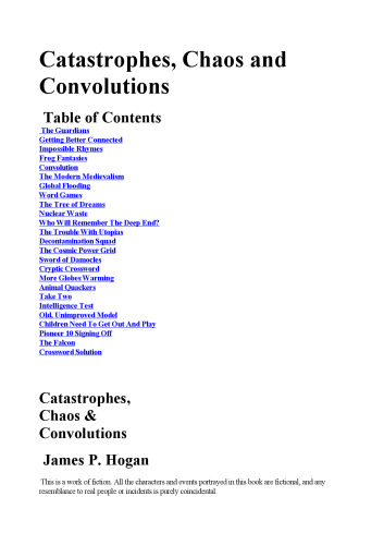 ﻿فجایع، هرج و مرج و پیچیدگی ها