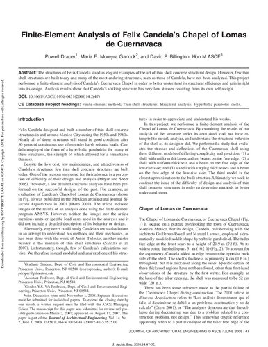 ﻿فلیکس کاندلا، سازه های پوسته بتنی، Paraboloid Hyperbolic