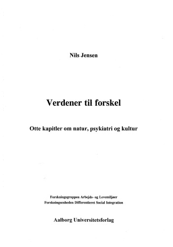 ﻿جهانهای تفاوت: هشت فصل درباره طبیعت ، روانپزشکی و فرهنگ
