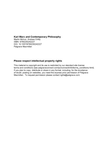 ﻿کارل مارکس و فلسفه معاصر