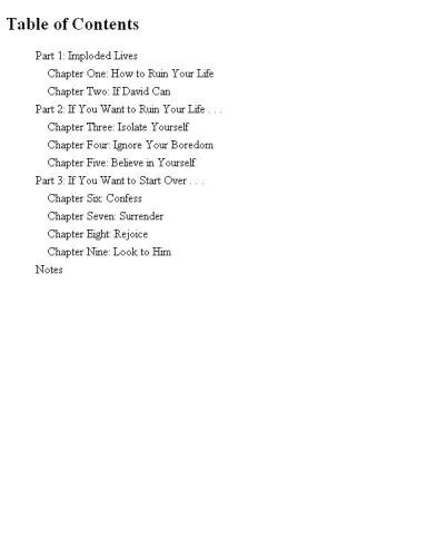 ﻿چگونه زندگی خود را خراب کنیم: و از زمانی که این کار را انجام دادید از نو شروع کنید