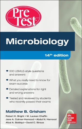 ﻿Microbiology Pretest Self-Assessment and Review 14/E