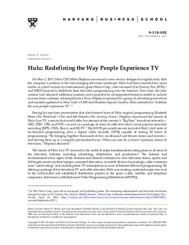 ﻿Hulu: تعریف مجدد روشی که مردم تلویزیون را تجربه می کنند