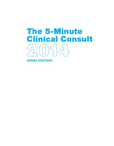 ﻿The 5-minute Clinical Consult 2014، استاندارد
