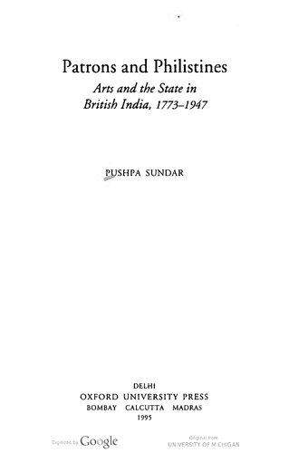 ﻿حامیان و طاغوتیان: هنر و دولت در هند بریتانیایی، 1773-1947