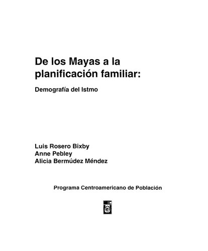 ﻿از مایاها تا تنظیم خانواده: جمعیت شناسی ایستموس