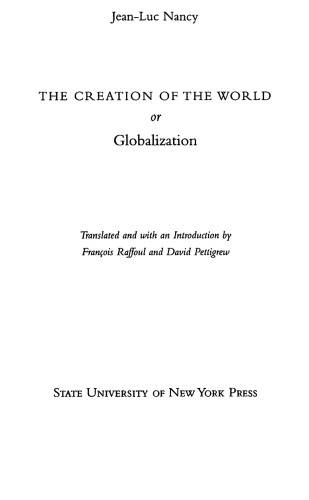 ﻿خلقت جهان یا جهانی شدن