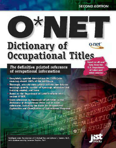 ﻿فرهنگ عناوین شغلی Onet 2001