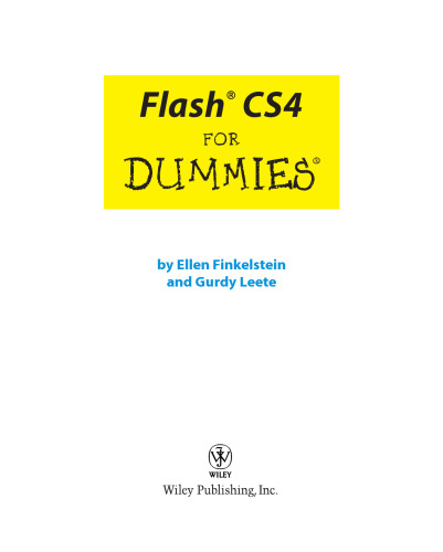 Flash CS4 برای Dummies