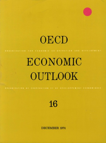 ﻿چشم انداز اقتصادی OECD. شماره 16 ( - OECD