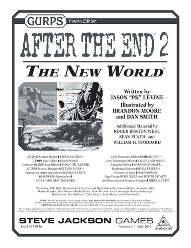﻿GURPS After the End 2 - The New World