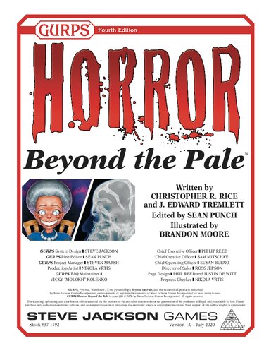 ﻿GURPS Horror - Beyond the Pale