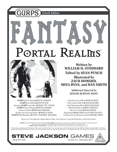 ﻿GURPS Fantasy - Portal Realms